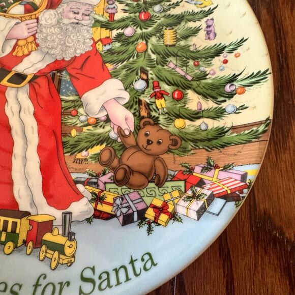 Spode Christmas Tree Cookies For Santa Plate 9" 4056317 Box Macy's Holiday - Picture 8 of 15